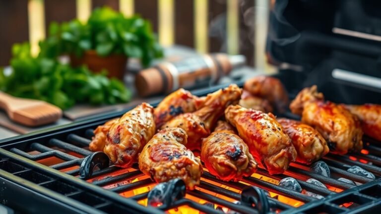grill chicken wings properly