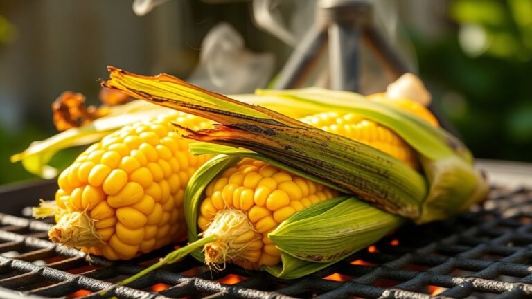grill corn with husk