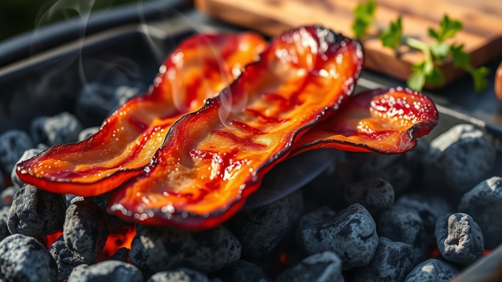 grill crispy smoky bacon