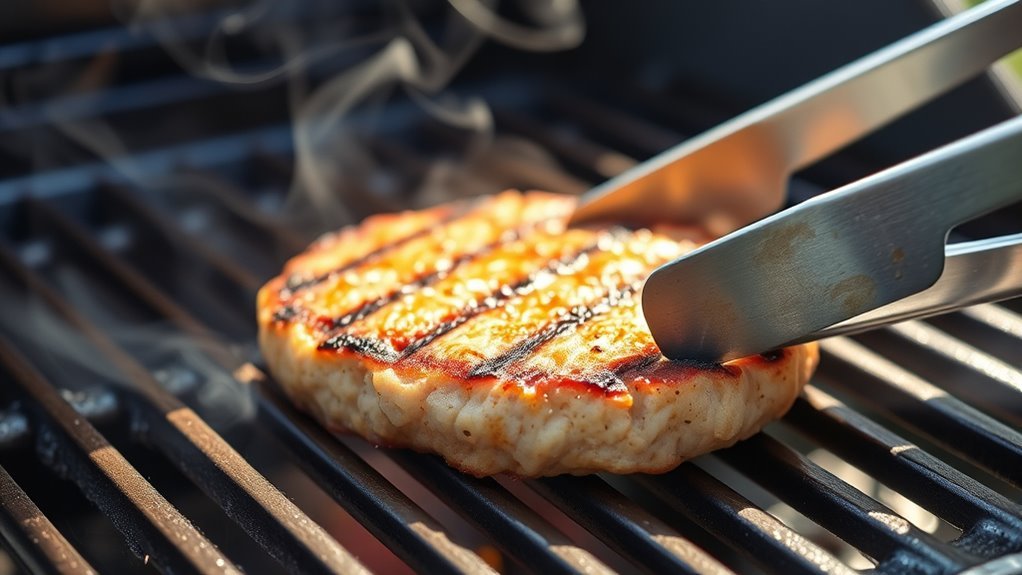 grill flip rest serve