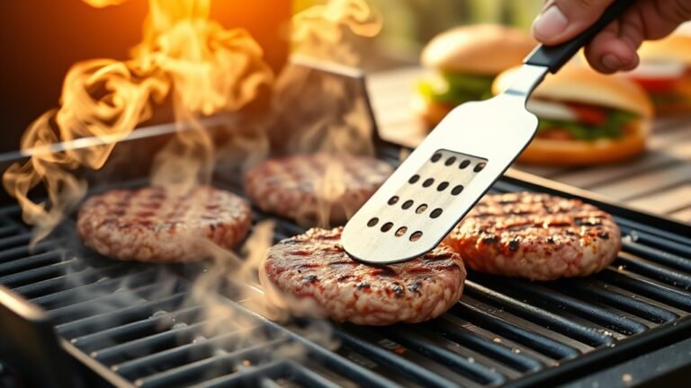 grill hamburgers in three