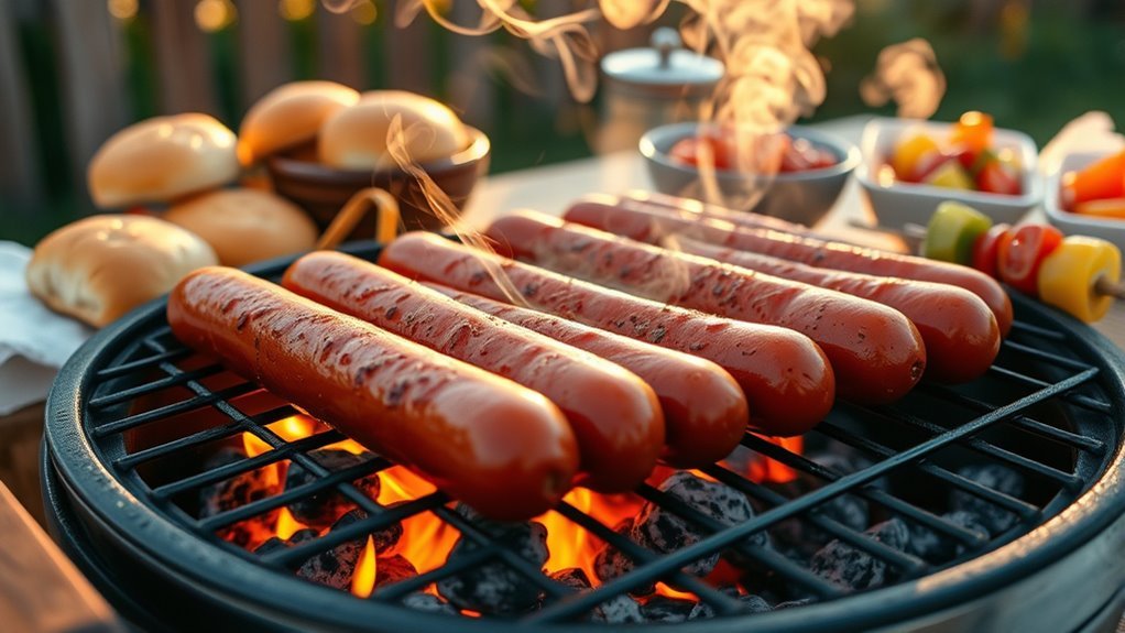 grill hot dogs easily