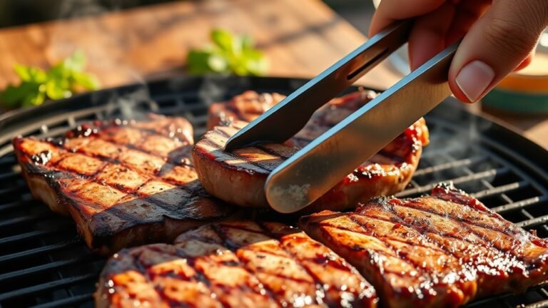 grill pork steaks thoroughly