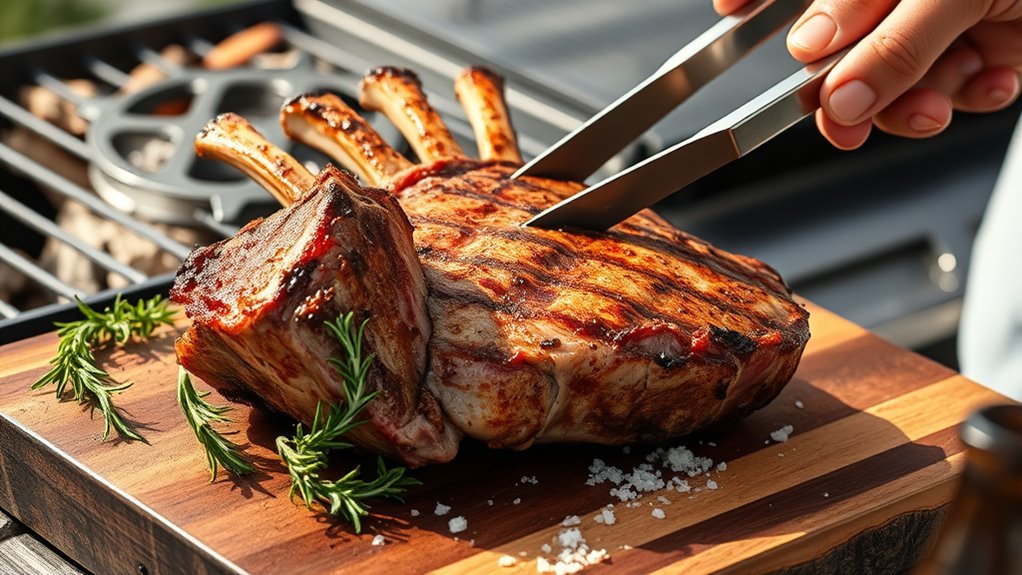 grill rack lamb easily