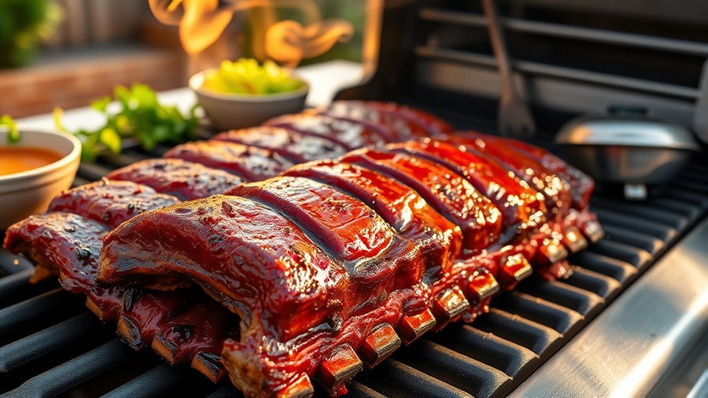 grill ribs in three