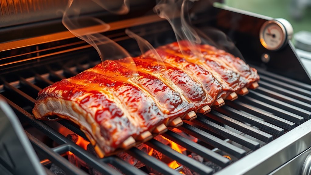 grill ribs low and slow