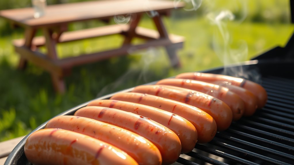 grill sausage in seven