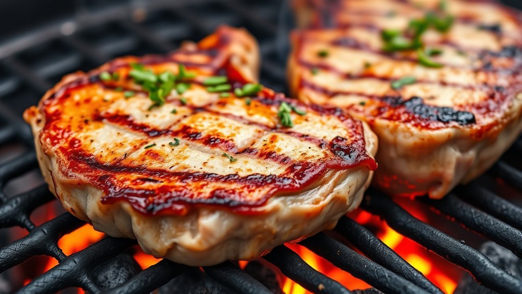 grill temperature timing resting