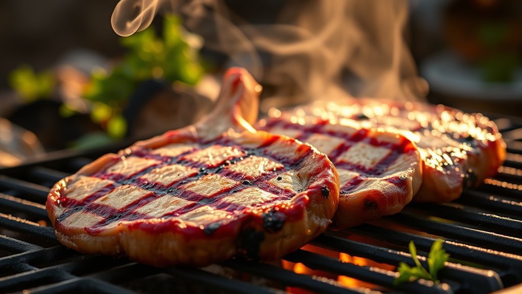 grilling time for pork chops