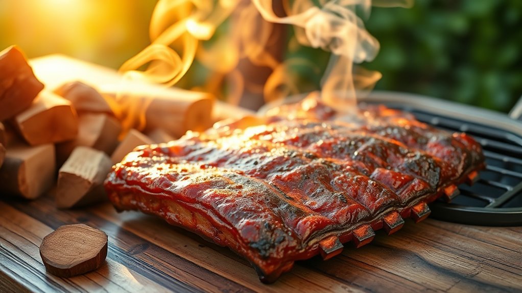 hickory smoking barbecue technique