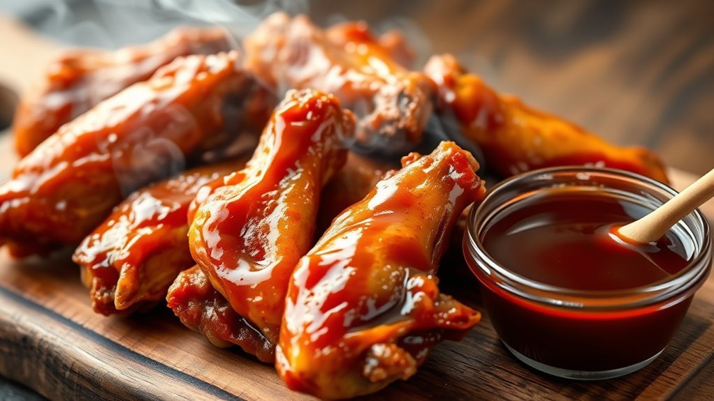 homemade honey bbq wings