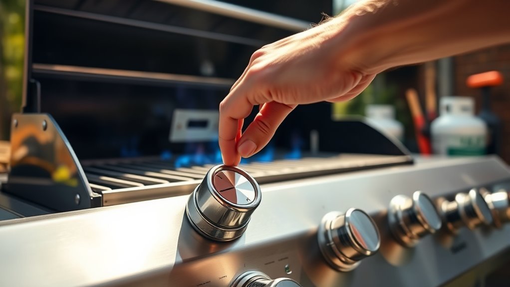 ignite gas grill safely