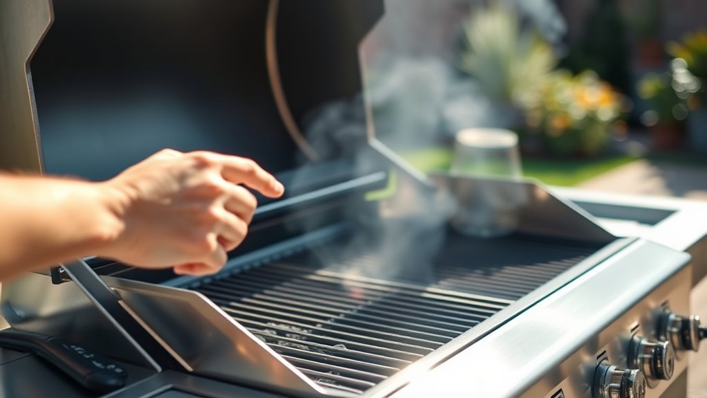 ignite grill in steps