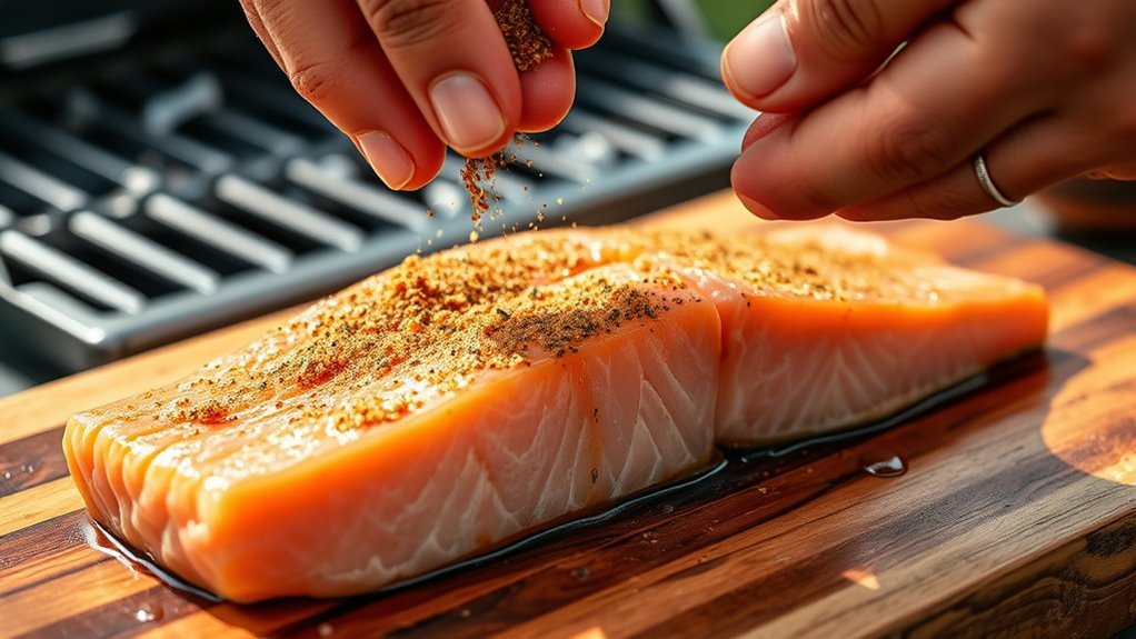 layered flavorful smoked salmon