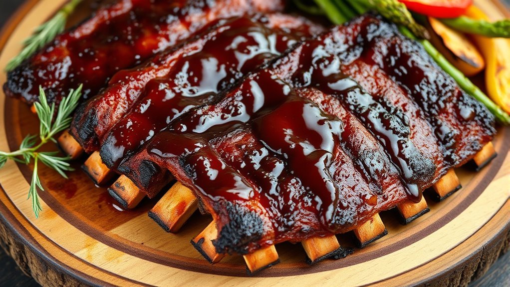 lean ribs with healthy sides