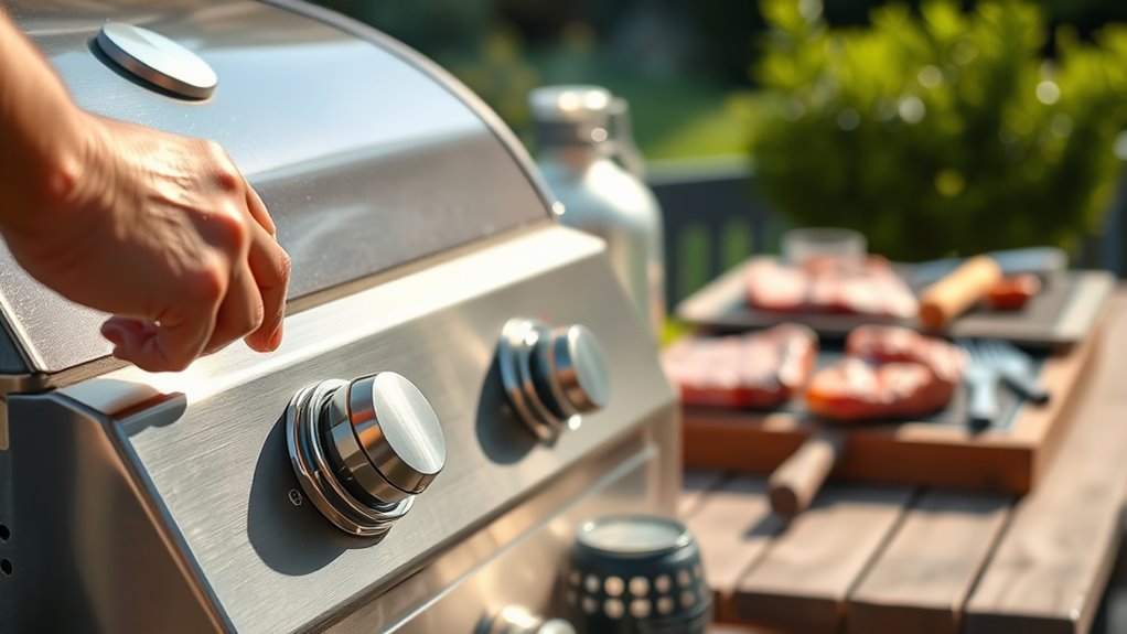 lighting preheating grilling safety