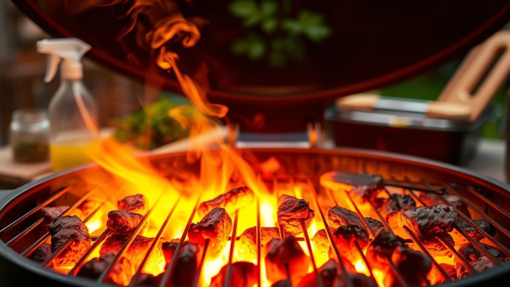 maintain consistent charcoal temperature