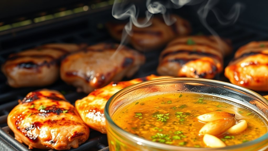 marinate chicken evenly flip