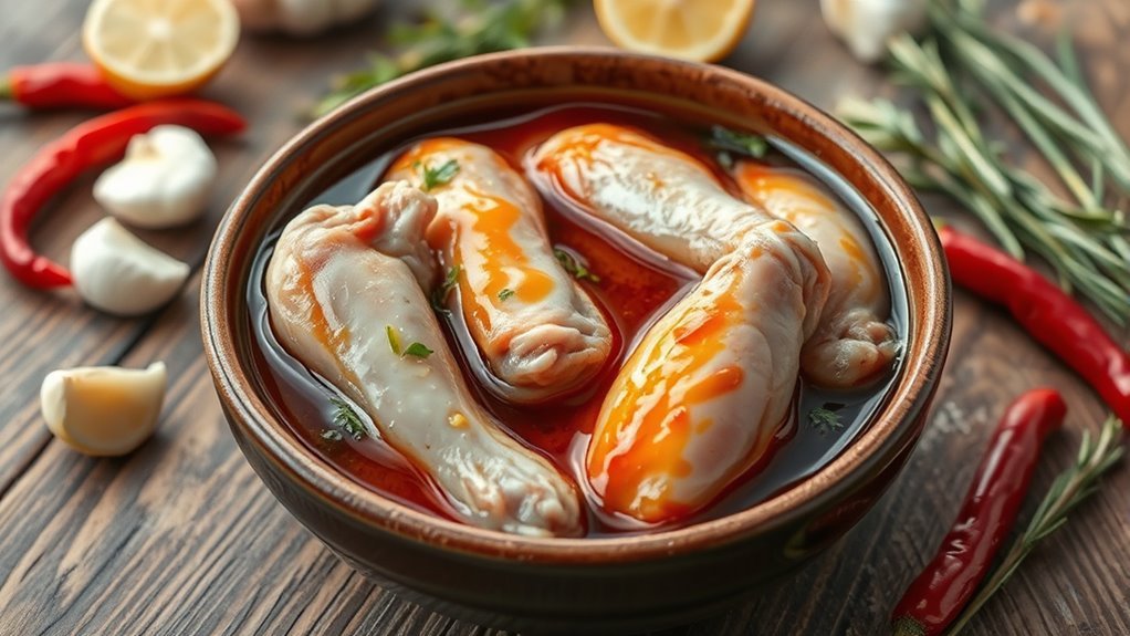 marinate wings thoroughly overnight
