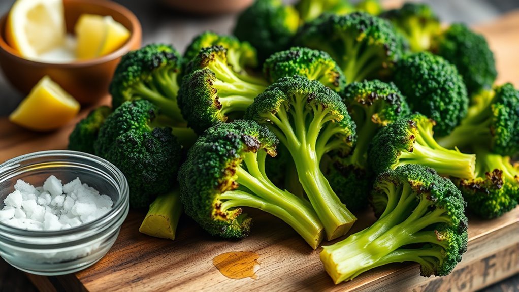 perfectly charred grilled broccoli