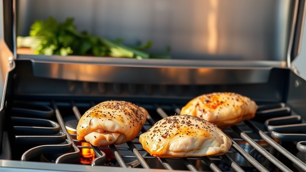 preheat clean oil set zones
