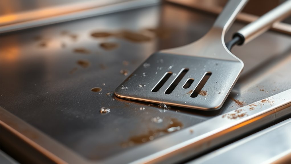 preheat for easier cleaning