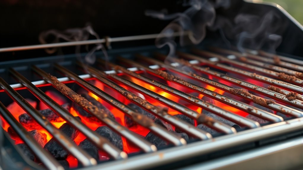 preheat grill for rust removal