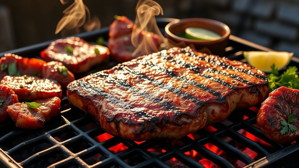 preheat grill sear steak