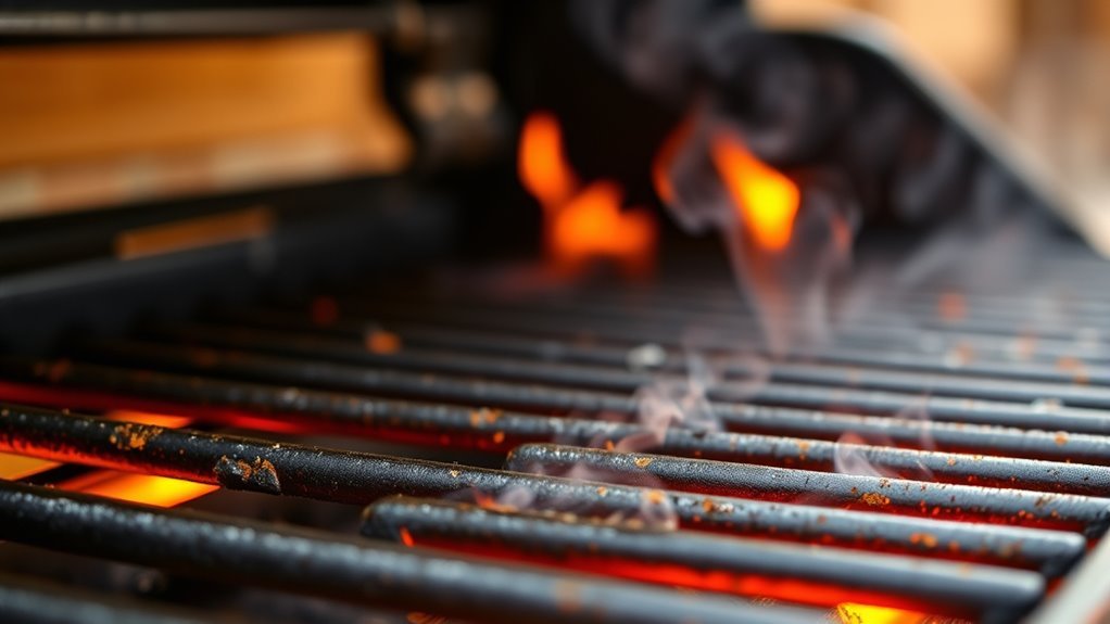 preheat to burn off