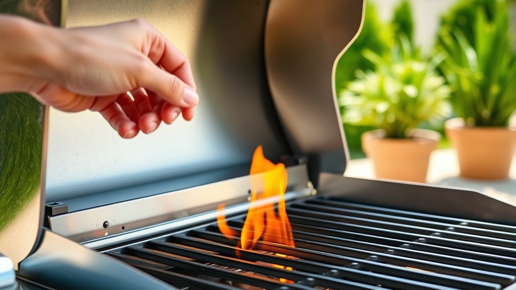 prepare grill safely and securely