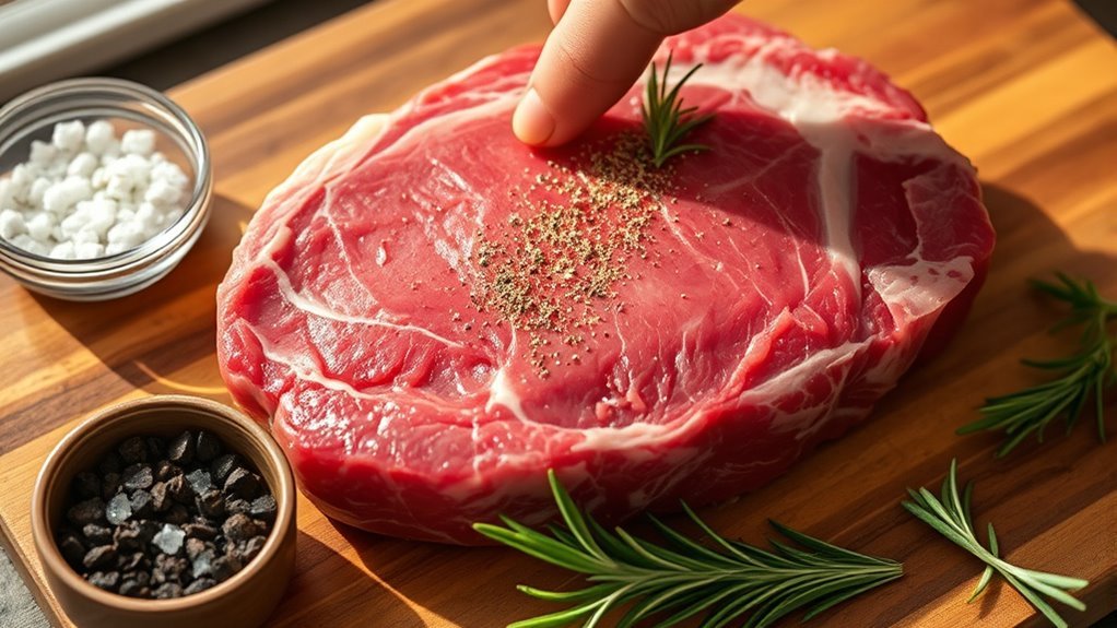 prepare seasonings evenly applied