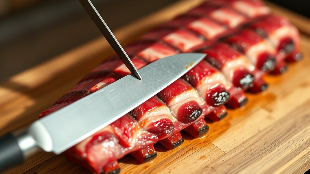 prepare trim season ribs