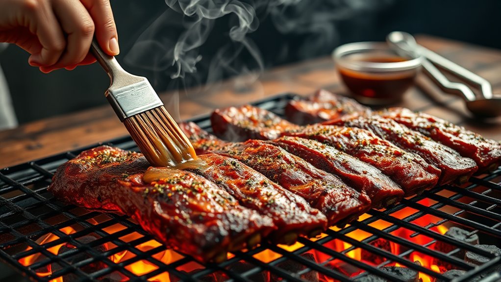 quick charcoal ribs grilling