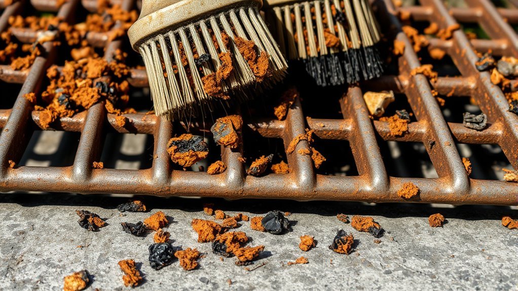 remove rust before scrubbing
