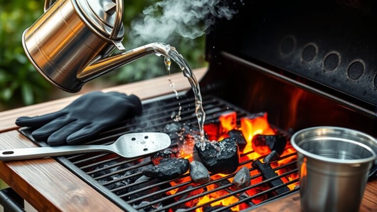 safely extinguish charcoal grill
