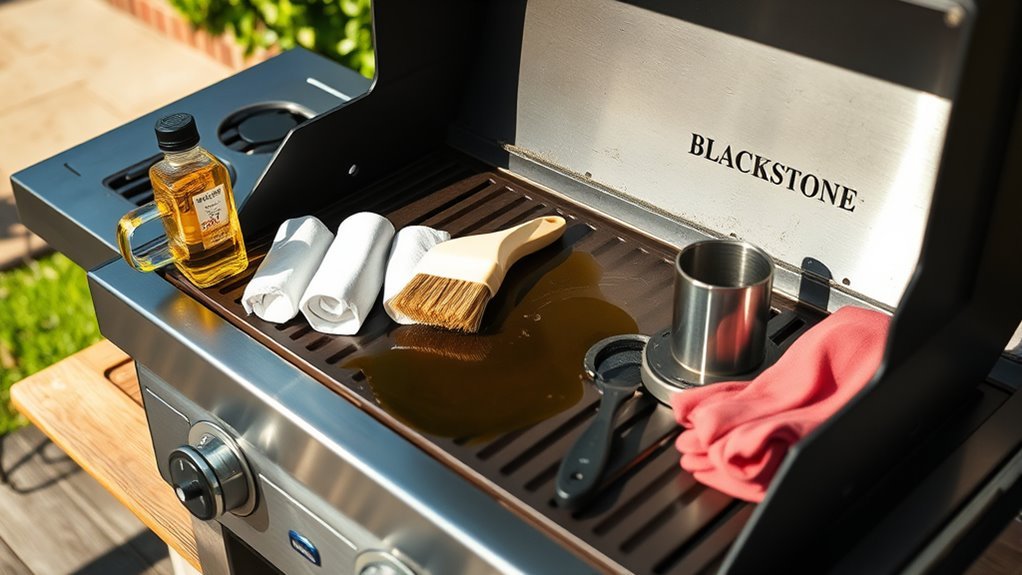 season blackstone grill easily