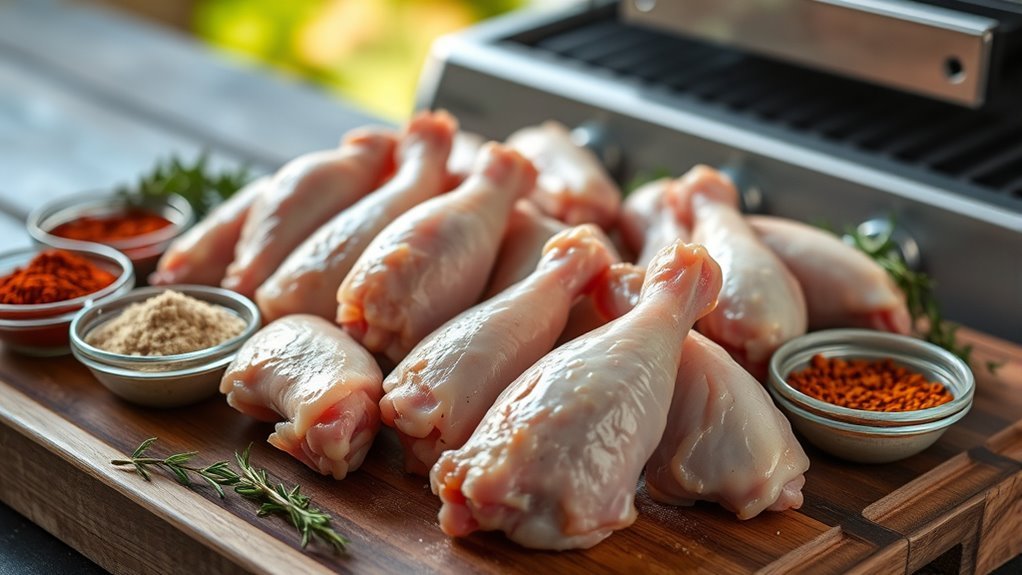 select dry marinate season
