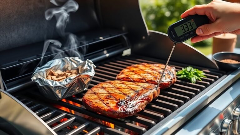 smoke food using gas grill