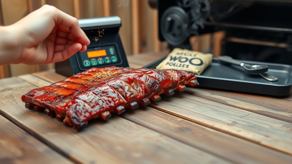 smoke ribs on pellet grill