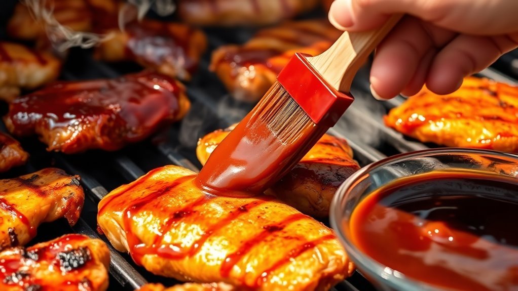 timing for sauce application