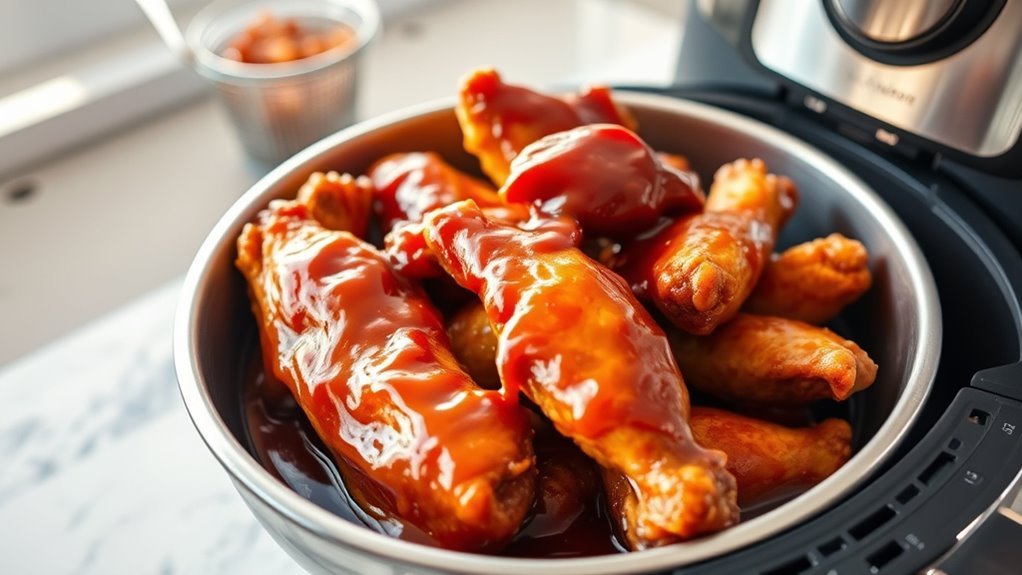 toss reheat glaze serve