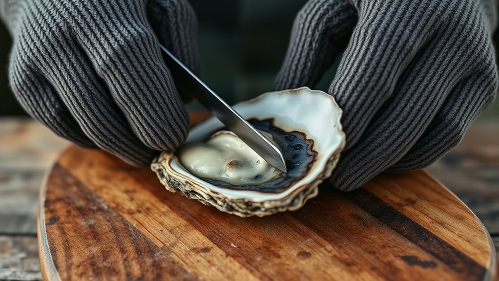 use safe oyster shucking techniques