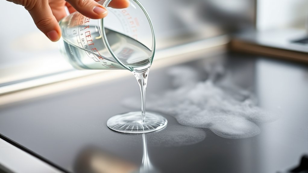 use water vinegar steam