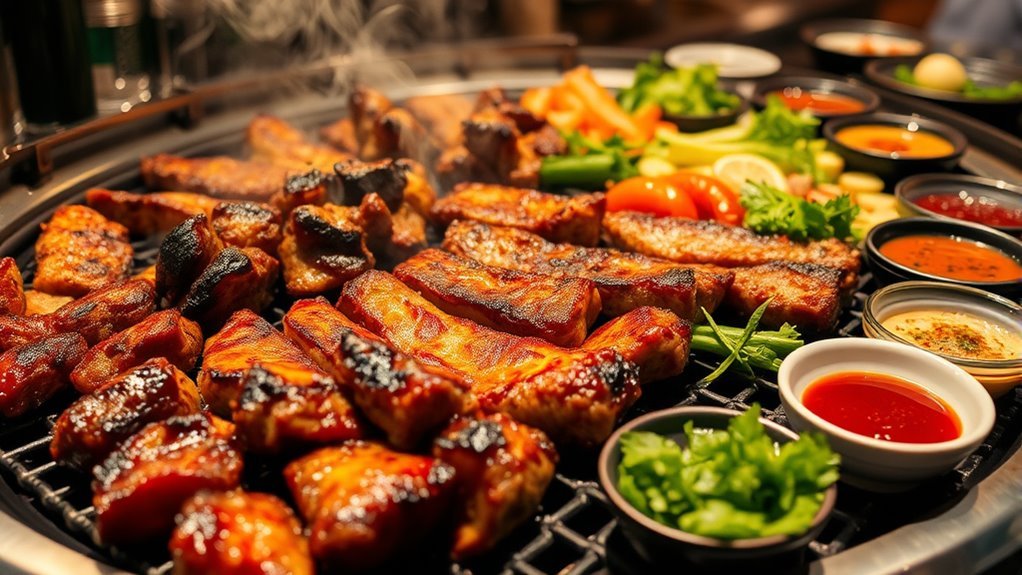 variable marinaded shared servings