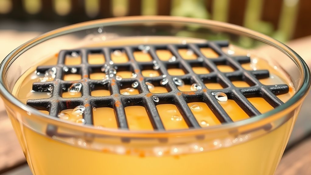 vinegar soak dissolves rust